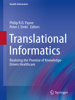 cover image of Translational Informatics